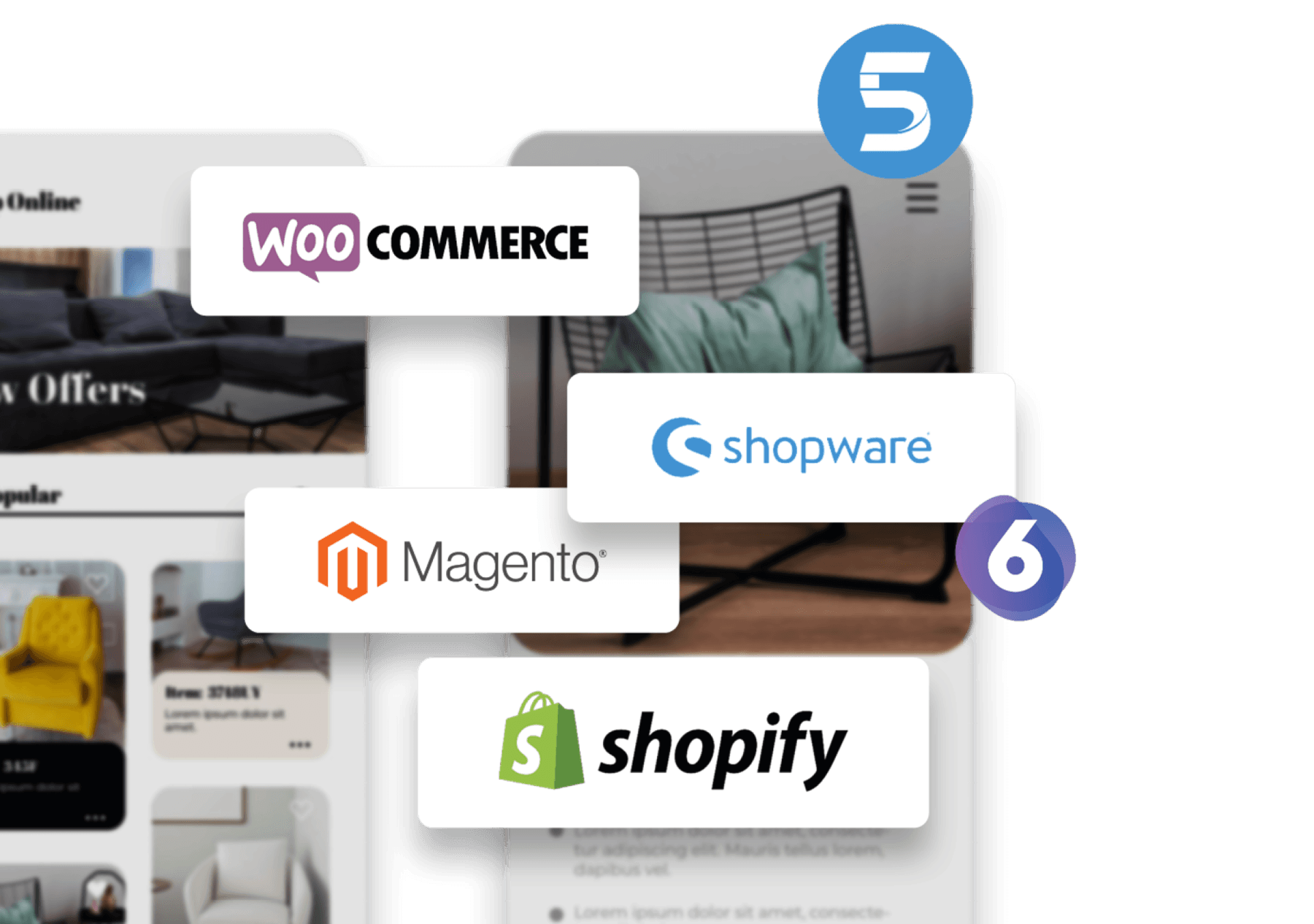 Unterstützte Shopsysteme in Expoya